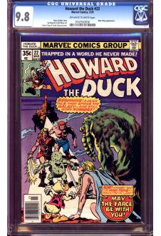 HOWARD THE DUCK #22 CGC 9.8 WHITE PAGES front cover