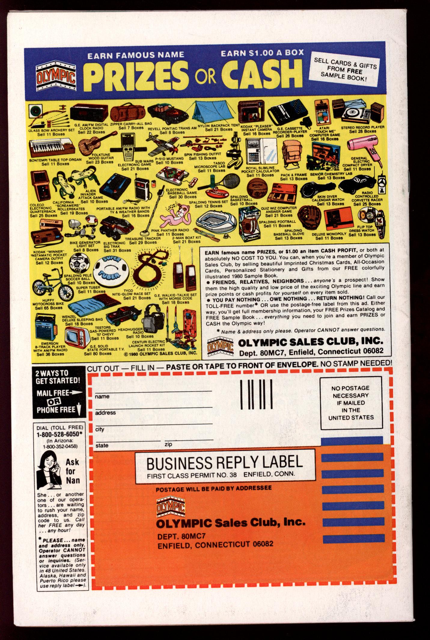 X-MEN Back Cover