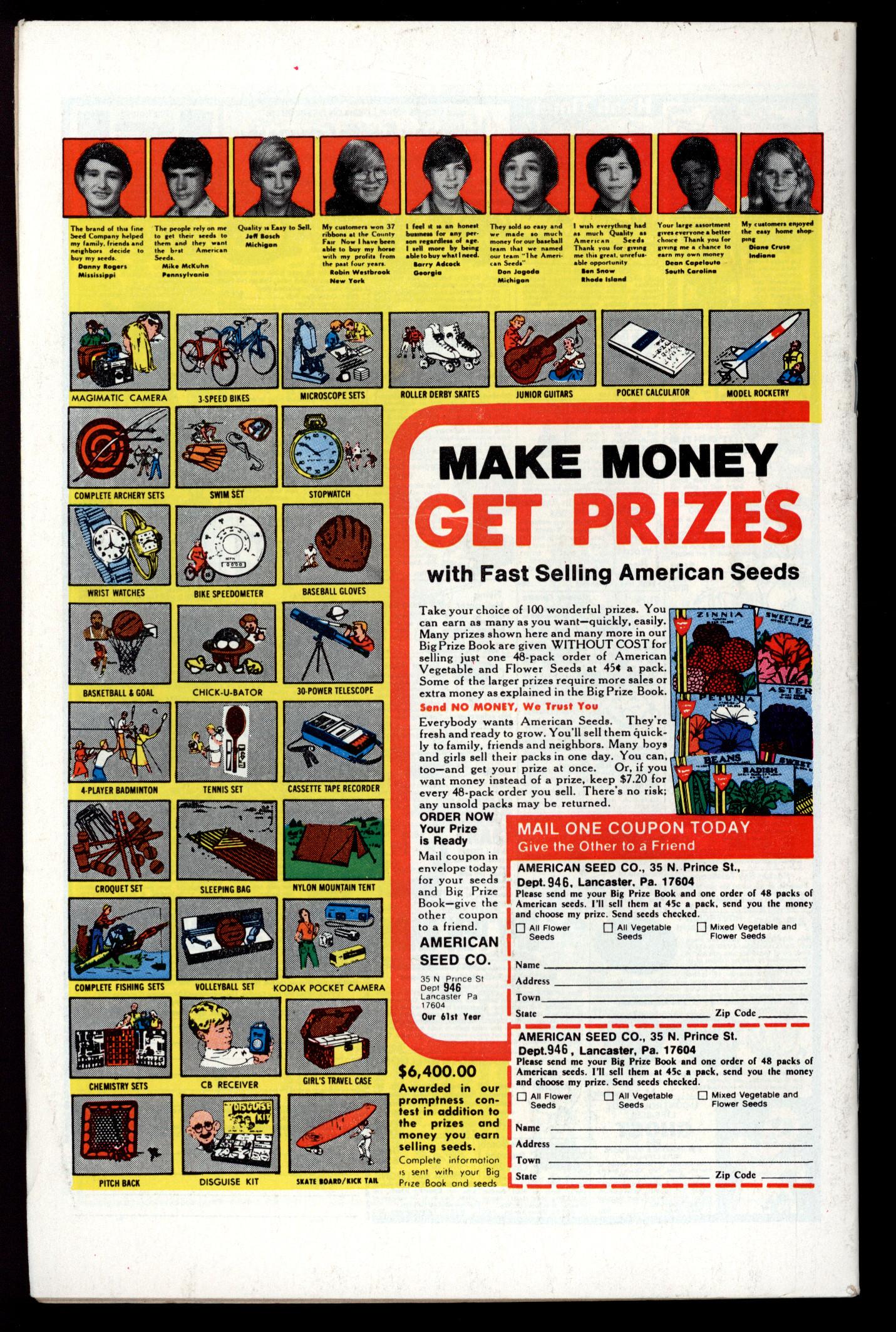 X-MEN Back Cover