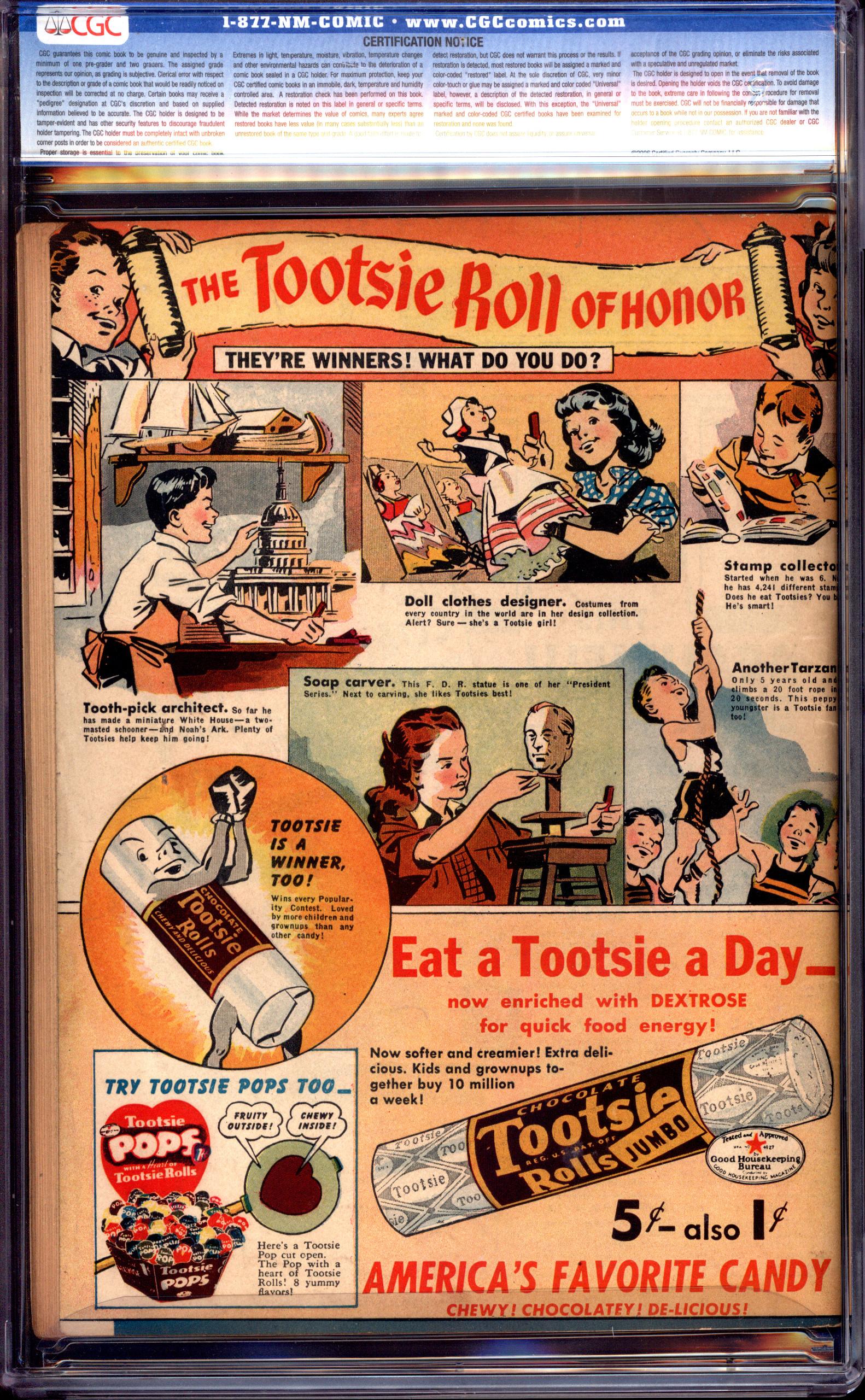 ADVENTURE COMICS Back Cover