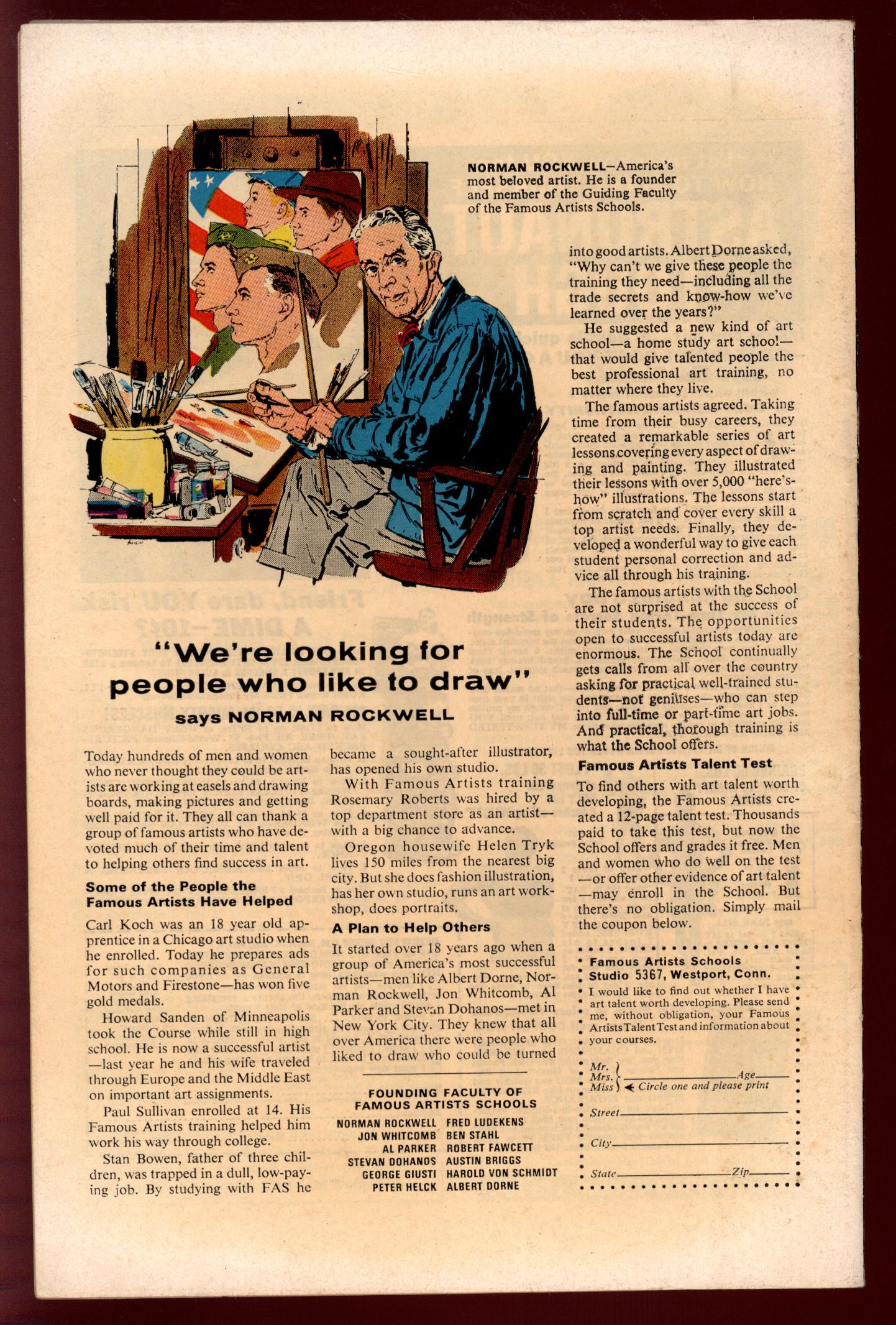 TALES OF SUSPENSE Back Cover