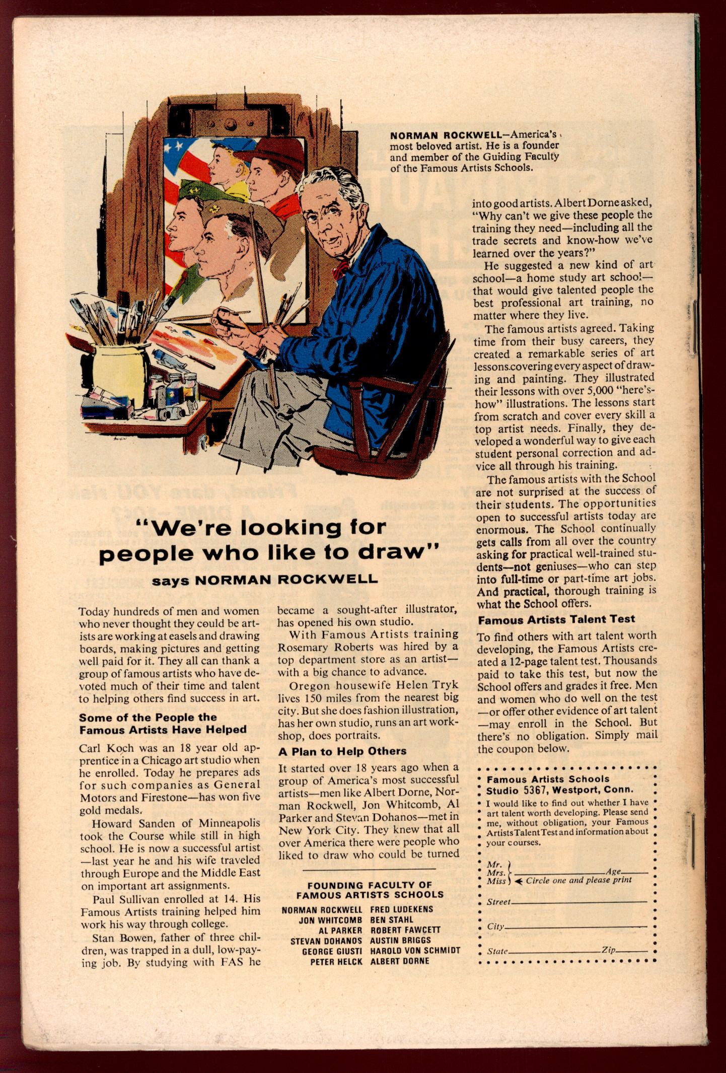 TALES OF SUSPENSE Back Cover