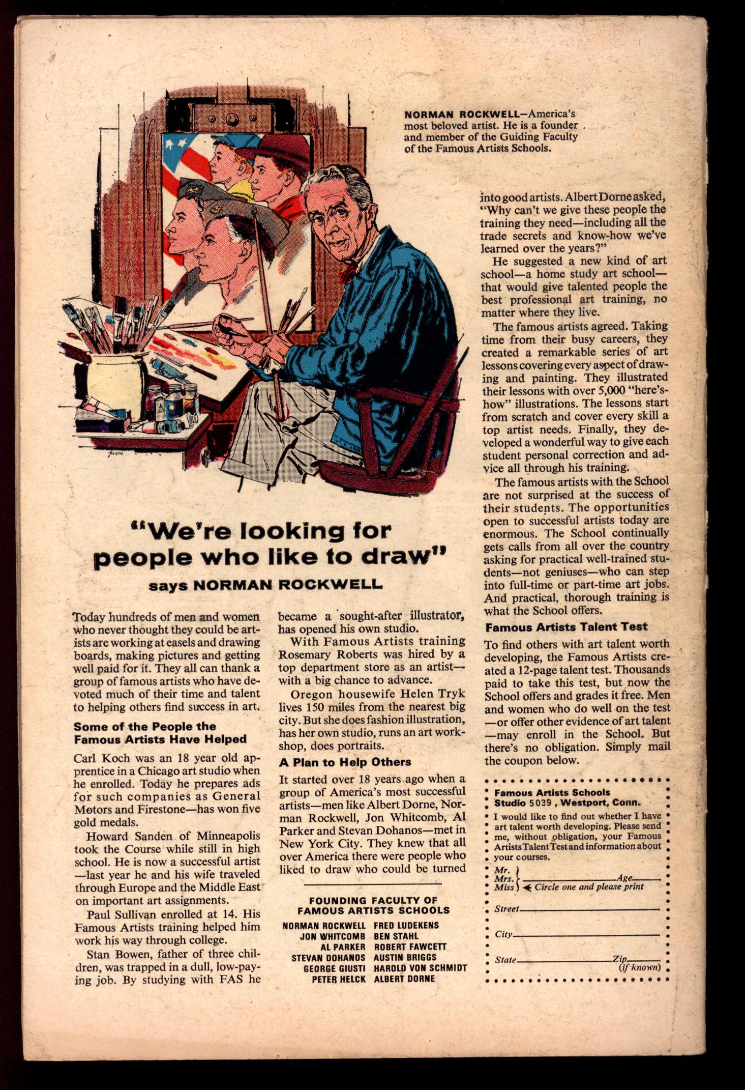 X-MEN Back Cover