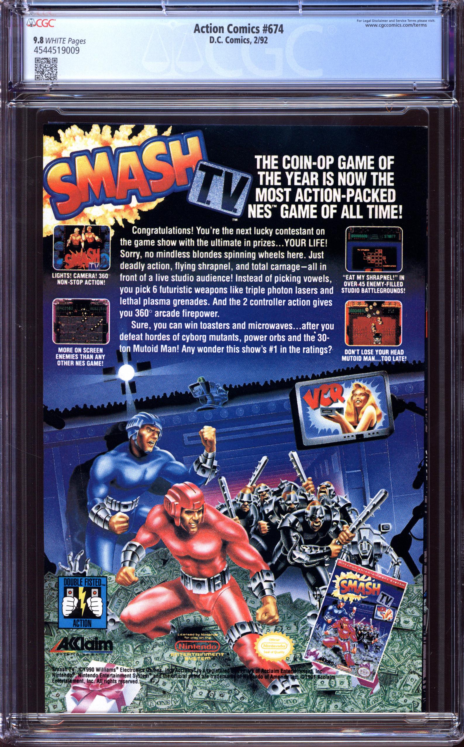 ACTION COMICS Back Cover