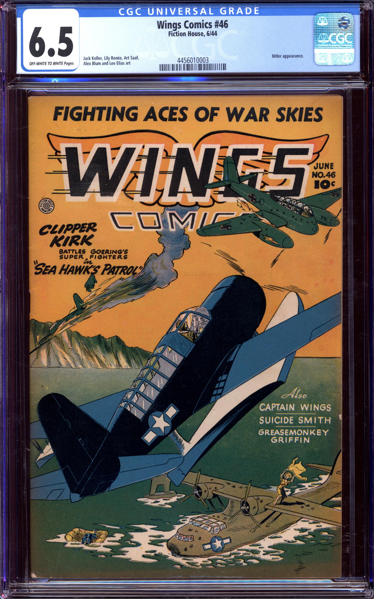 WINGS COMICS Front Cover
