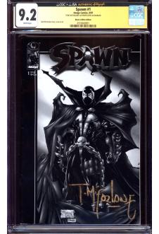 SPAWN #1 CGC 9.2 WHITE PAGES front cover