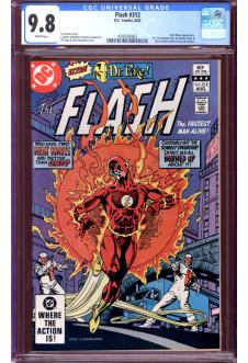 FLASH #312 CGC 9.8 WHITE PAGES front cover