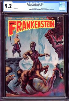 CASTLE OF FRANKENSTEIN #21 CGC 9.2 OW/WH PAGES front cover