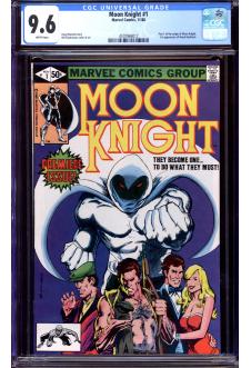 MOON KNIGHT #1 CGC 9.6 WHITE PAGES front cover