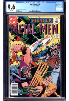 METAL MEN #51 CGC 9.6 WHITE PAGES front cover