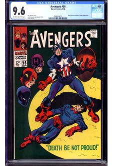AVENGERS #56 CGC 9.6 OW/WH PAGES front cover