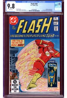 FLASH #307 CGC 9.8 WHITE PAGES front cover