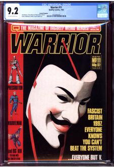 WARRIOR #11 CGC 9.2 OW/WH PAGES front cover