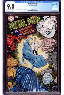 METAL MEN #31 CGC 9.0 CR/OW PAGES front cover