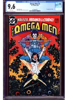OMEGA MEN #3 CGC 9.6 WHITE PAGES front cover