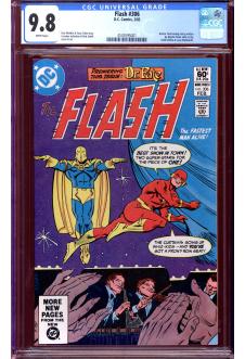 FLASH #306 CGC 9.8 WHITE PAGES front cover