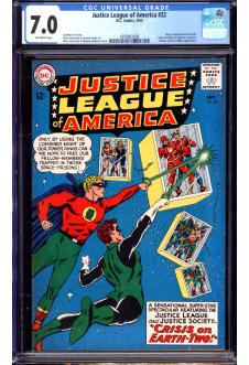 JUSTICE LEAGUE OF AMERICA #22 CGC 7.0 OW PAGES front cover