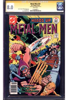 METAL MEN #51 CGC 8.0 WHITE PAGES front cover
