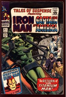 TALES OF SUSPENSE #81 6.0 front cover
