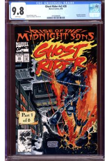 GHOST RIDER #V2 #28 CGC 9.8 WHITE PAGES front cover
