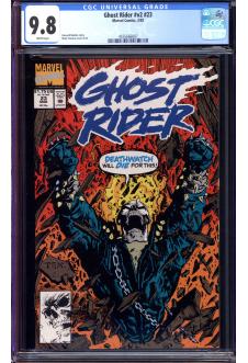 GHOST RIDER #V2 #23 CGC 9.8 WHITE PAGES front cover