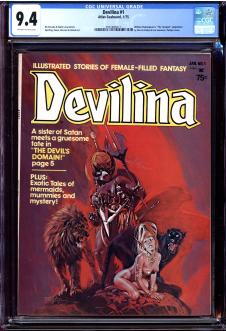 DEVILINA #1 CGC 9.4 OW/WH PAGES front cover