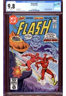 FLASH #295 CGC 9.8 WHITE PAGES front cover