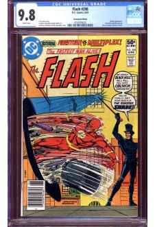 FLASH #298 CGC 9.8 WHITE PAGES front cover