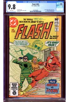 FLASH #303 CGC 9.8 WHITE PAGES front cover