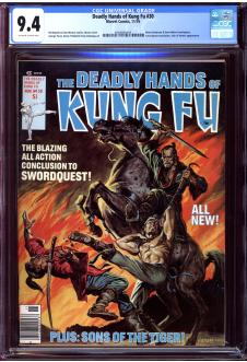 DEADLY HANDS OF KUNG FU #30 CGC 9.4 OW/WH PAGES front cover