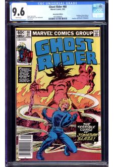 GHOST RIDER #68 CGC 9.6 WHITE PAGES front cover