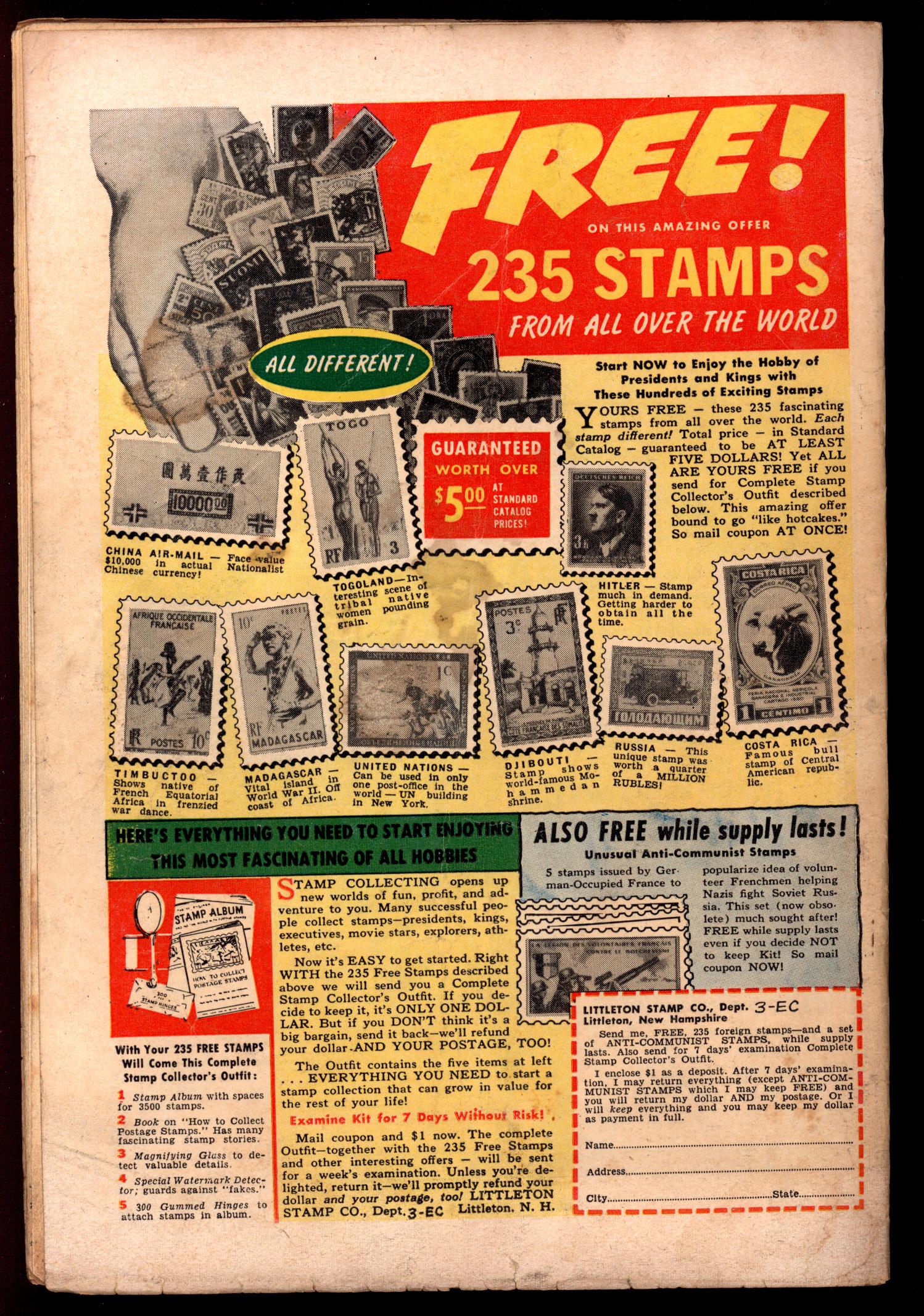 SHOCK SUSPENSTORIES Back Cover