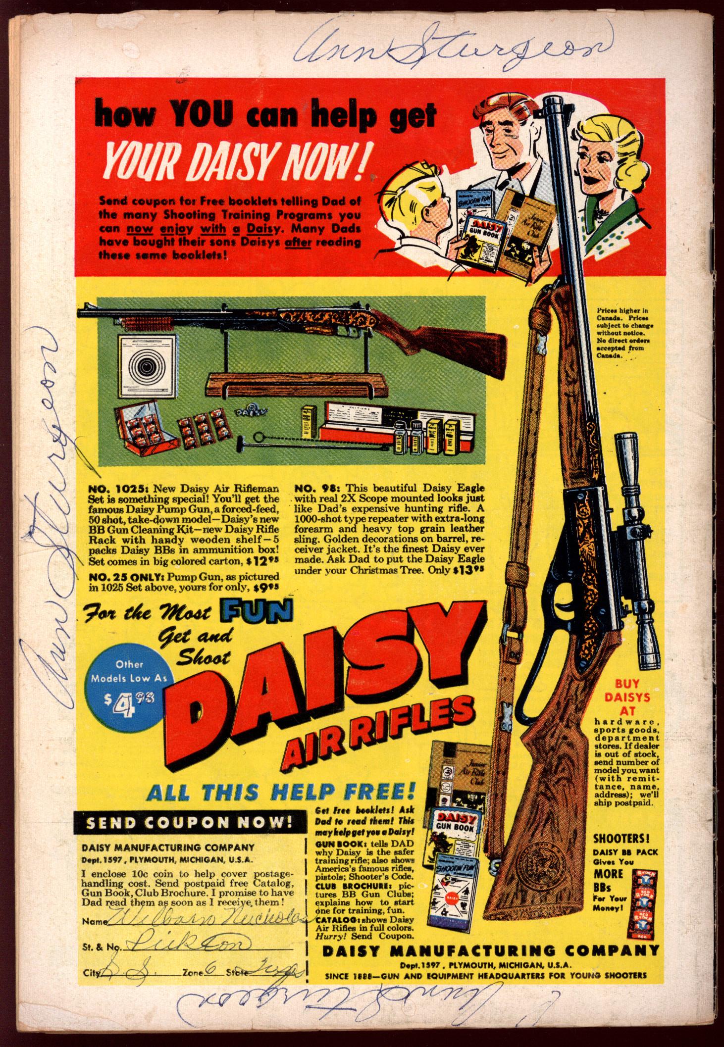 SUPERMAN'S PAL JIMMY OLSEN Back Cover