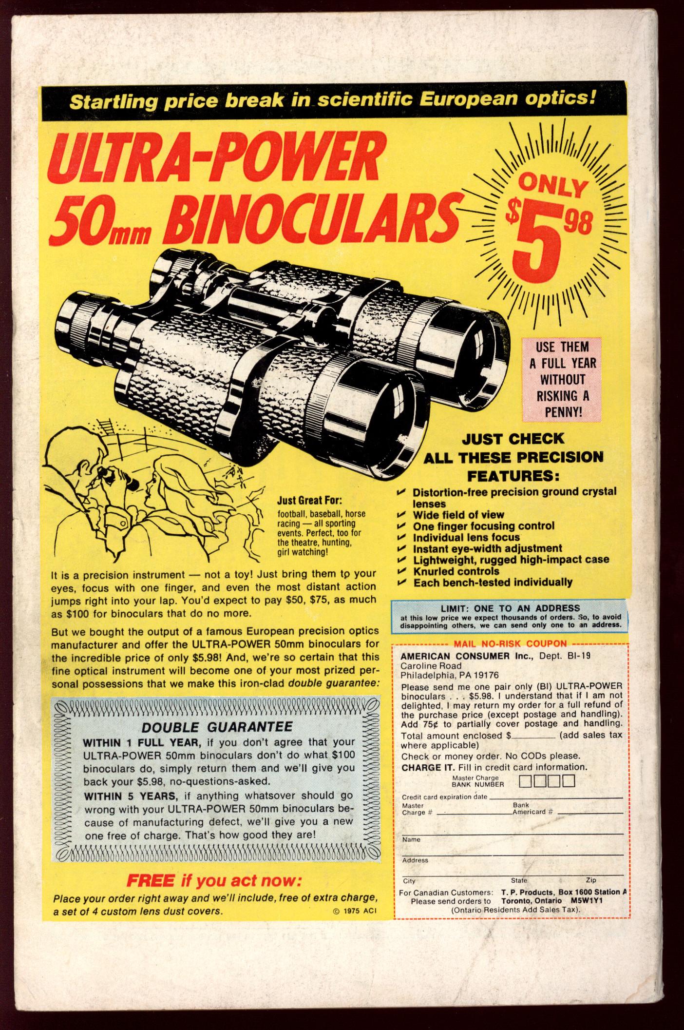 GIANT-SIZE THOR Back Cover