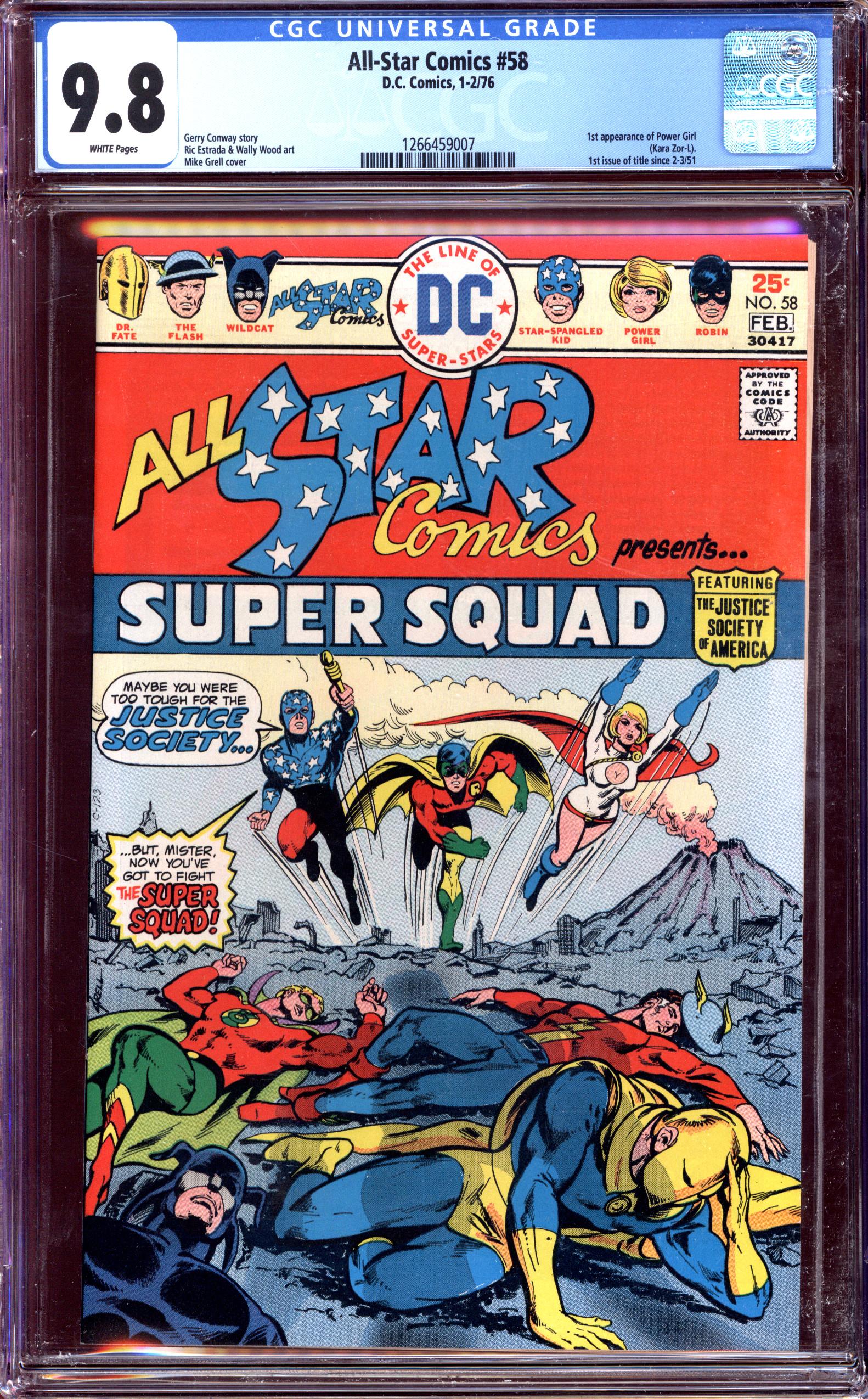 ALL-STAR COMICS Back Cover
