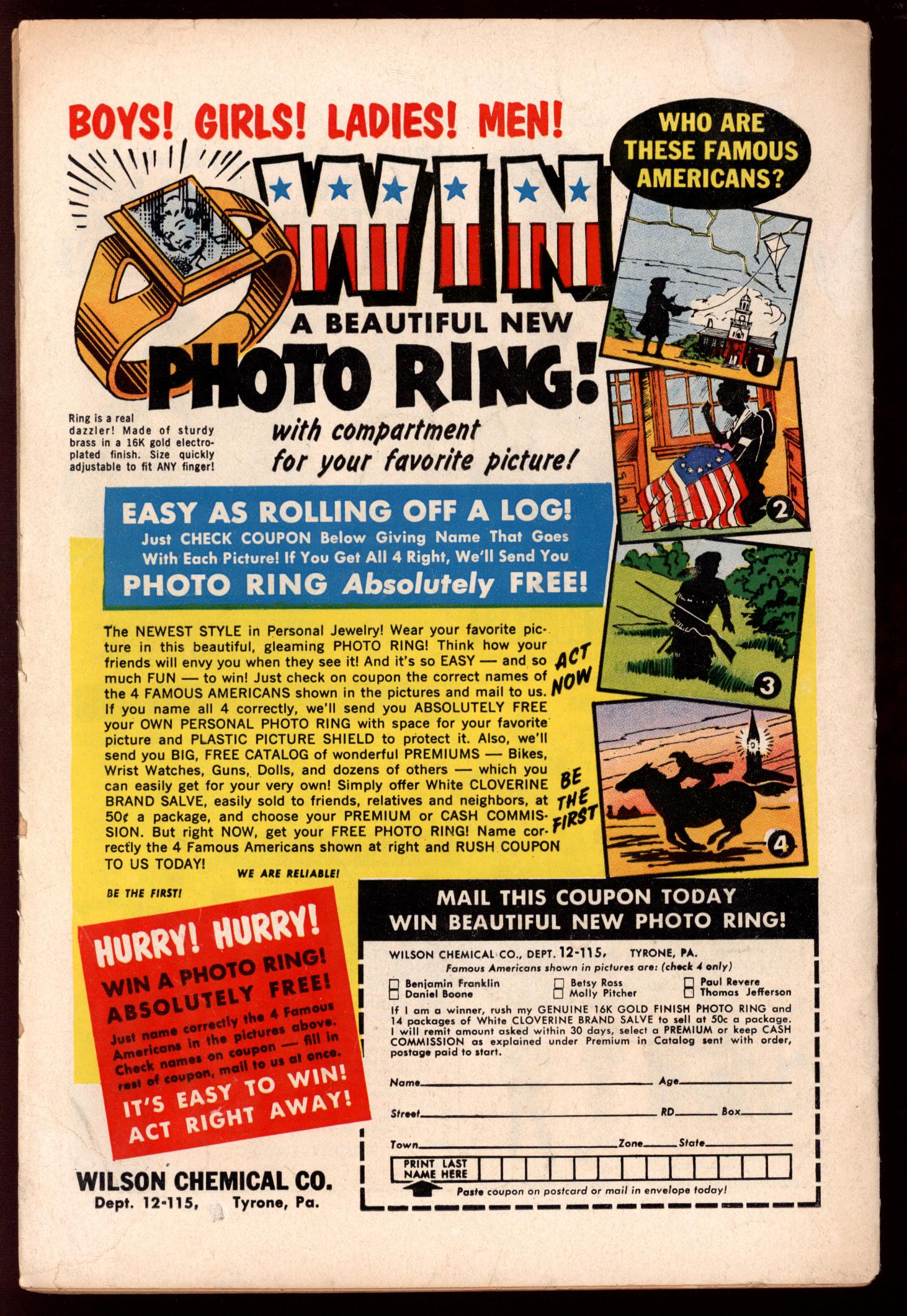 JUSTICE LEAGUE OF AMERICA Back Cover