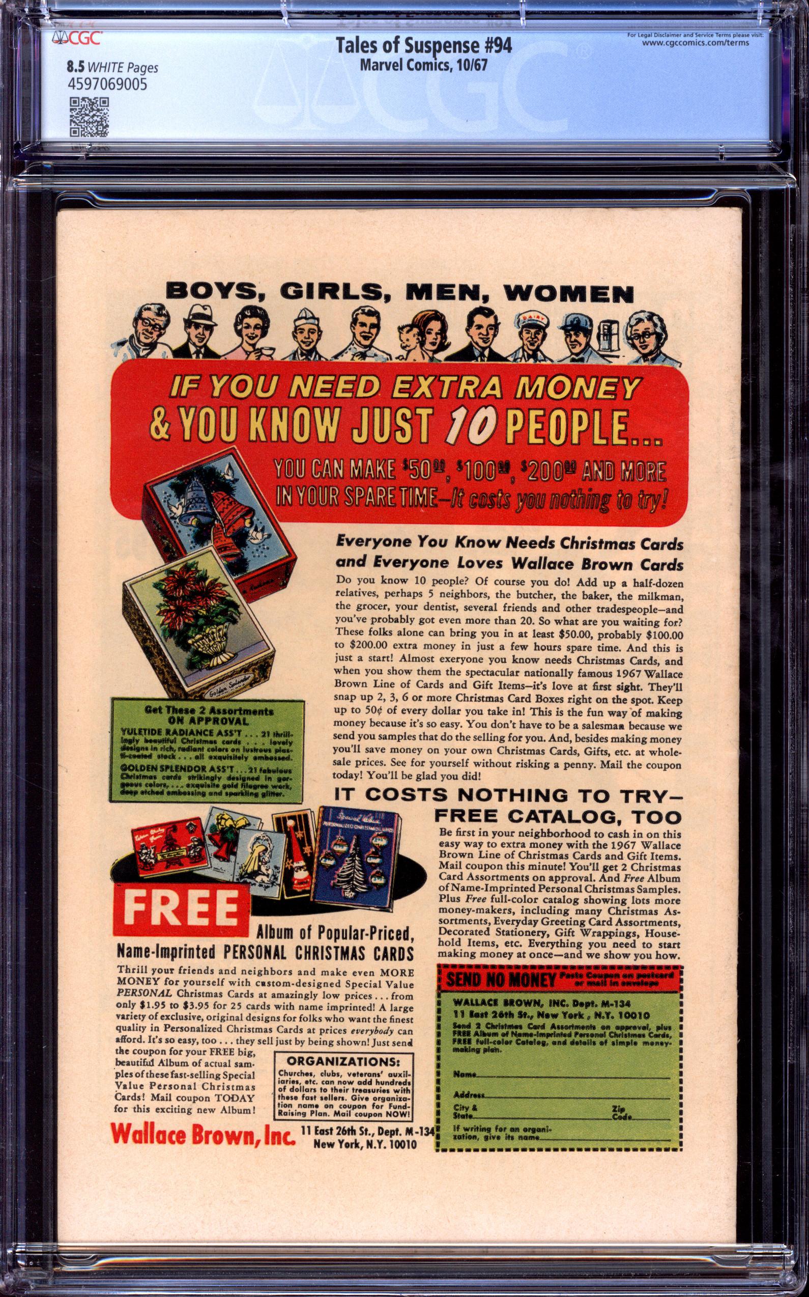 TALES OF SUSPENSE Back Cover