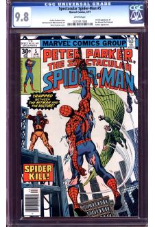 SPECTACULAR SPIDER-MAN #5 CGC 9.8 WHITE PAGES front cover