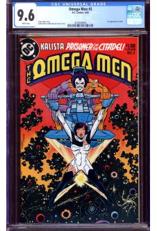 OMEGA MEN #3 CGC 9.6 WHITE PAGES front cover