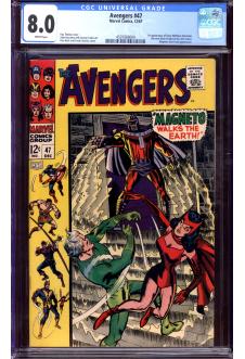 AVENGERS #47 CGC 8.0 WHITE PAGES front cover