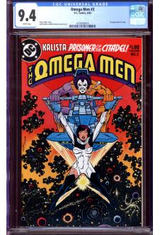 OMEGA MEN #3 CGC 9.4 WHITE PAGES front cover