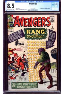 AVENGERS #8 CGC 8.5 OW/WH PAGES front cover