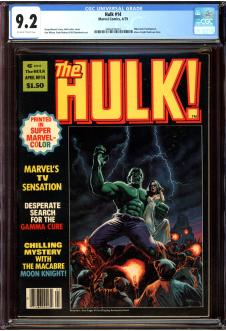 THE HULK #14 CGC 9.2 OW/WH PAGES front cover