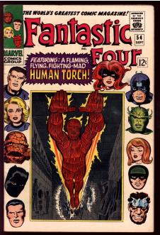 FANTASTIC FOUR #54 4.0 front cover