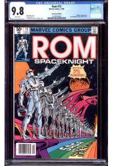 ROM #13 CGC 9.8 WHITE PAGES front cover