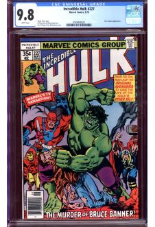 INCREDIBLE HULK #227 CGC 9.8 WHITE PAGES front cover