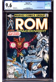 ROM #12 CGC 9.6 WHITE PAGES front cover