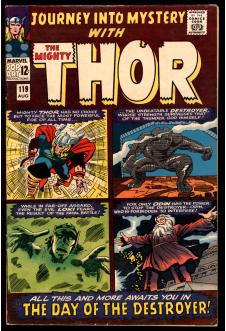 JOURNEY INTO MYSTERY #119 5.5 front cover