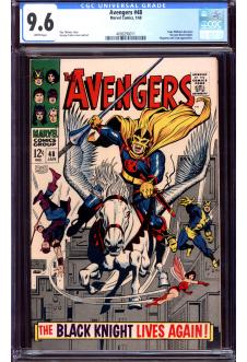 AVENGERS #48 CGC 9.6 WHITE PAGES front cover