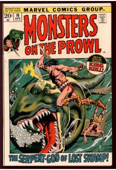 MONSTERS ON THE PROWL #16 8.5 front cover